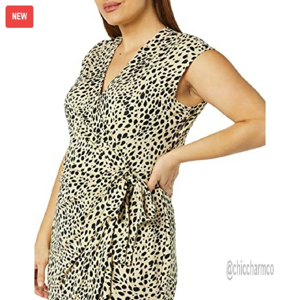 Classic Cap Sleeve Wrap Dress - Matte Jersey - Plus Size Available - Picture 6 of 8